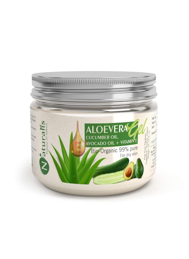 Naturalis Essence of Nature Aloe Vera Gel Raw (Cucumber and Avocado), 300g - Image 1